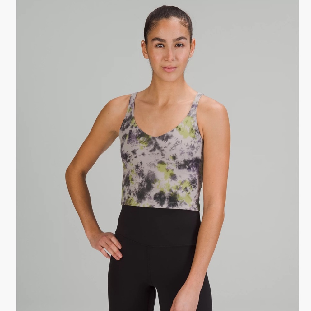 Lululemon Align Tank - radial tie dye mauve grey multi
